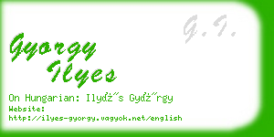 gyorgy ilyes business card
